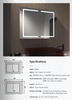 Popular Design Home &Hotel Wall Mounted LED Mirror Cabinet Mirror