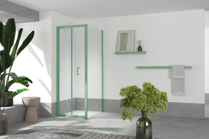 Macaron Bifold Shower Enclosure With Side Panel