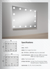 3000-6000K Rectangle Led Mirror With Shelf