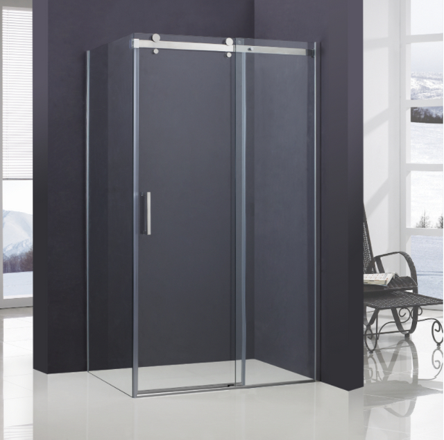 Sliding Chrome Stainless Steel Rail Shower Enclosure