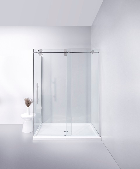 Modern Design Sliding Shower Enclosure with Stainless Steel Roller