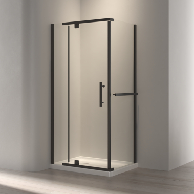 Rectangular Corner Tempered Glass Pivot Shower Enclosure