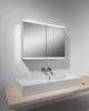 Two-door Bathroom Mirror Cabinet with Defogger