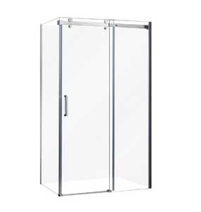 Sliding Chrome Stainless Steel Rail Shower Enclosure