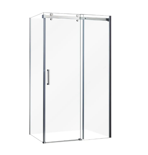 Sliding Chrome Stainless Steel Rail Shower Enclosure