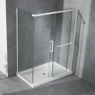 Brighten Up Matte White Contemporary Design Shower Enclosure