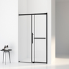 Matt Black Sliding Door Reversible Shower Enclosure