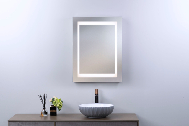 Smart Design Single Door Wall Mounted LED Mirror Cabinet Mirror