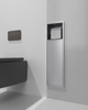 Stainless Steel Storage Wall Niche with Toilet Paper Holder