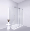  Big Rollers Stainless Steel Tempered Glass Shower Enclosure