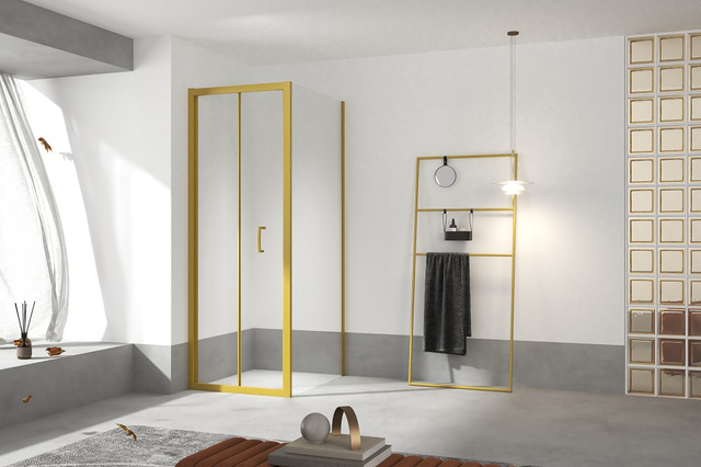 Customized Colour Square Bifold Shower Enclosure