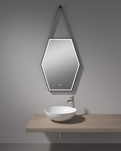 Hexagon Unique Belted Led Mirror