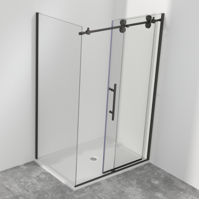 304 Stainless Steel Big Roller Sliding Shower Door