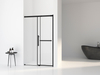 Black Aluminium Frame Sliding Shower Enclosure