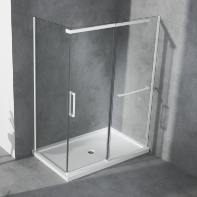 Brighten Up Matte White Contemporary Design Shower Enclosure