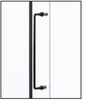 Gun Metal Finish 304 S.S Frame Quadrant Sliding Shower Enclosure Temper Glass