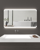 Touch Switch Rectangle Horizonta Lighting Led Mirror