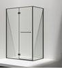 Luxury 304 S.S. Slim Frame Hinge Shower Enclosure with Side panel