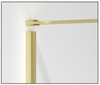 Brushed Golden Finished Mordern Design Shower Door with 304 S.S. Slim Frame 10mm Tempered