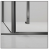 Customizable Hotel Villa Bathroom Super Tempered Glass Shower Door I or L Type 304 S.S. Slim Frame