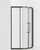 Gun Metal Finish 304 S.S Frame Quadrant Sliding Shower Enclosure Temper Glass