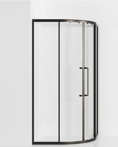 Gun Metal Finish 304 S.S Frame Quadrant Sliding Shower Enclosure Temper Glass