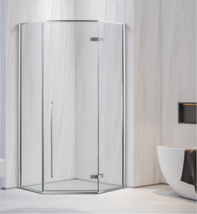 10mm Clear Tempered Glass Hinge Luxury Shower Enclosure with 304 S.S. Frame