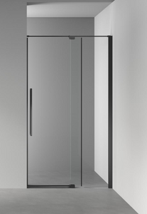 New Design Hinged Shower Enclosure With Muti-function Bracket 8mm Temper Glass Easy Clean——Black Finish